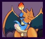  2018 anthro balls blue_fur butt canine charizard claws digital_media_(artwork) dragon duo erection feral fire fur horn humanoid_penis looking_back lucario male male/male mammal membranous_wings nintendo not_safe_for_reality nude open_mouth penis pok&eacute;mon pok&eacute;mon_(species) red_eyes scalie sex smile tongue video_games wings 