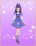  blush dress izayoi_riko long_hair purple_hair smile violet_eyes 
