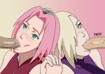  2boys 2girls haruno_sakura multiple_boys multiple_girls naruto padm penis yamanaka_ino 