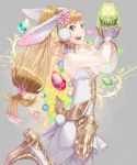  amatari_sukuzakki animal_ears blonde_hair blush breasts bunny_ears bunny_girl bunny_tail bunnysuit detached_collar egg fake_animal_ears fire_emblem fire_emblem_heroes fishnets gloves green_eyes leotard long_hair looking_at_viewer medium_breasts open_mouth sharena simple_background smile solo strapless strapless_leotard tail white_background wrist_cuffs 