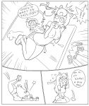  ! 2018 alien alternate_species anthro bandanna bloomers breasts caught clothing comic crossover dialogue digital_media_(artwork) english_text eyes_closed female gooey_(kirby) hair half-closed_eyes hi_res hoodie human humanized jigglypuff kirby kirby_(series) kneeling long_hair long_tail male mammal minus8 monochrome navel nintendo pok&eacute;mon pok&eacute;mon_(species) shirt short_hair super_smash_bros surprise t-shirt text video_games 