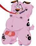  animal_genitalia animal_penis canine canine_penis cartoon_network courage courage_the_cowardly_dog dog doggyboy57 erection male mammal overweight overweight_male penis pink_balls 