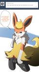  animal_genitalia animal_penis anthro ask_blog balls blaketheflareon blaketheflareon_(character) blue_eyes braixen canine canine_penis digital_media_(artwork) eeveelution fak&eacute;mon fan_character flareon fur hybrid looking_at_viewer male mammal naughty_face nintendo nude penis pok&eacute;mon pok&eacute;mon_(species) semi-anthro smile solo speech_bubble text tumblr video_games 