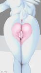  2018 animal_genitalia animal_pussy anthro anus ass_up bent_over big_butt body_hair breasts butt cleavage clothed clothing detailed digital_drawing_(artwork) digital_media_(artwork) female fluffy fluffy_tail fur hair huge_butt inviting lagomorph lying mammal mature_female mostly_nude nude pink_pussy pinup pose presenting presenting_anus presenting_pussy puffy_anus pussy rabbit raised_tail rear_view simple_background solo standing wet white_fur wide_hips wolfchime 