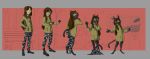  2017 anthro blush brown_hair cat clothing eyewear fauvfox feline female footwear glasses hair happy human human_to_anthro jacket long_hair mammal open_mouth pants sequence shoes smile solo standing surprise tail_growth transformation 
