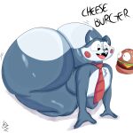 1:1 anthro big_butt blue_body blue_fur butt candy_(fnac) curvy_figure domestic_cat felid feline felis five_nights_at_candy&#039;s fur hi_res huge_butt hyper hyper_butt male mammal simple_background solo yoshuacomoyoshu