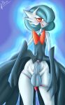  anthro balls blush butt clothed clothing dark-moltres erection gardevoir girly humanoid male mostly_nude nintendo not_furry penis pok&eacute;mon pok&eacute;mon_(species) presenting presenting_hindquarters presenting_penis red_eyes shiny_pok&eacute;mon smile solo standing teeth thong uncut video_games 