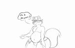 animated anthro belly big_belly body_size_growth canid canine canis charly_(darkcrescentskymin) clothing darkcresentskymin english_text expansion fat_arms hands_behind_head hat headgear headwear huge_belly huge_thighs hyper hyper_hips hyper_thighs jiggling love_handles male mammal monochrome moobs obese obese_anthro obese_male overweight overweight_anthro overweight_male shirtless size_transformation solo suspenders text thick_thighs transformation weight_gain wide_hips wolf