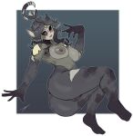 2023 5_fingers antennae_(anatomy) areola big_areola big_breasts big_butt border breasts bubble_butt butt curvy_figure digital_drawing_(artwork) digital_media_(artwork) eyelashes fan_character female fingers fur genitals grey_body grey_eyes grey_fur grey_hair hair hb-viper hi_res huge_areola humanoid humanoid_pointy_ears looking_at_viewer multicolored_body multicolored_fur nipples nude pussy signature simple_background slendytubbies smile solo teletubby thick_thighs voluptuous white_border wide_hips