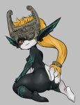 2024 antigens blush breasts butt female genitals hi_res humanoid looking_at_viewer midna nintendo nipples nude pussy simple_background smile solo the_legend_of_zelda twili twilight_princess