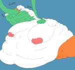 anatid anseriform anthro avian belly big_belly big_breasts big_butt bird blobby breasts butt chubby_cheeks daisy_duck disney duck fat_arms fat_cheeks feathers female fun_paste green_slime gulp_(sound_effect) hi_res huge_breasts huge_butt huge_thighs hyper hyper_belly hyper_breasts hyper_butt hyper_thighs messy_eater morbidly_obese nipples nude obese orange_legs overweight pink_nipples skeletaleagle16 solo swallowing text thick_thighs tube_in_mouth weight_gain white_body white_feathers