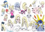  &gt;_&lt; alolan_form alolan_vulpix alternate_costume alternate_hairstyle baby backpack bag ball baseball_cap bikini black_skirt blonde_hair blush_stickers braid clefable clefairy closed_eyes diving_helmet diving_suit double_bun dress fishing_rod from_side fur_hat fur_trim gen_1_pokemon gen_5_pokemon gen_7_pokemon green_eyes hat helmet hug innertube kisama lillie_(pokemon) lillipup long_hair long_sleeves nurse nurse_cap one_eye_closed open_mouth paddle pajamas pink_shirt pokemon pokemon_(anime) pokemon_(creature) pokemon_sm_(anime) ponytail sarong shirt short_hair short_sleeves shoulder_pads simple_background sitting skirt sleeping sleeveless sleeveless_dress smile solgaleo sportswear stuffed_toy swimsuit table_tennis_ball table_tennis_paddle tennis_uniform twin_braids ultra_guardians_uniform uniform white_background white_dress white_shirt white_skirt white_swimsuit wishiwashi younger 