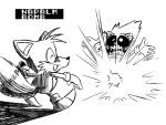 2_tails anthro canid canine clothing death duo eulipotyphlan explosion explosives footwear footwear_only fox gloves gloves_only handwear handwear_only happy hedgehog humor killing klunsgod light male mammal miles_prower mostly_nude multi_tail napalm pain sega sharp_teeth shocked_expression shoes shoes_only smile sonic.exe sonic_the_hedgehog_(series) tail teeth wide_eyed