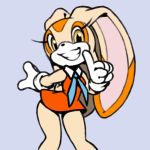  2018 5_fingers anthro brown_eyes clothing cream_the_rabbit digital_media_(artwork) dress female fur gloves lagomorph looking_at_viewer mammal pose rabbit simple_background smile solo sonic_(series) standing tan_fur teeth xylas 