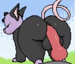  anal anal_penetration animated balls big_butt butt cowgirl_position digital_media_(artwork) grumpig knot loop male male/male nintendo on_top pcred566 penetration penis pixel_(artwork) pixel_animation pok&eacute;mon pok&eacute;mon_(species) sex video_games 