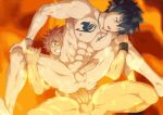  2boys abs anal bara black_eyes blue_hair blush brown_eyes cum cum_in_ass cum_on_body cum_while_penetrated cumdrip fairy_tail gray_fullbuster happy_sex male_focus mazjojo multiple_boys muscle natsu_dragneel naughty_face nude pecs penis pink_hair saliva sex short_hair spiked_hair sweat tattoo testicles uncensored wince yaoi 