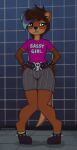 anthro bathroom clothed clothing crossdressing hi_res keith_(marsminer) male mammal marsminer mustelid otter solo