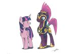  2018 armor brisineo duo equine female fizzlepop_berrytwist_(mlp) friendship_is_magic galea horn mammal my_little_pony my_little_pony_the_movie royal_guard_(mlp) tempest_shadow_(mlp) twilight_sparkle_(mlp) unicorn winged_unicorn wings 