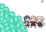  3girls :&lt; absurdres blonde_hair blue_hair blue_ribbon brown_cardigan brown_dress brown_footwear cardigan commentary crossed_bangs dark_blue_hair dress flower gradient_hair hair_flower hair_ornament hair_ribbon hasu_no_sora_school_uniform highres hinoshita_kaho light_blue_hair link!_like!_love_live! long_hair long_sleeves looking_at_object love_live! low_twintails medium_hair multicolored_hair multiple_girls murano_sayaka neckerchief oofushi_ao open_cardigan open_clothes orange_hair osawa_rurino outstretched_arms parted_bangs pile pink_flower pleated_dress rabbit_hair_ornament raised_eyebrows rectangular_mouth red_neckerchief ribbon sailor_collar sailor_dress school_uniform shadow triangle_mouth twintails virtual_youtuber white_background white_flower white_sailor_collar winter_uniform |_| 