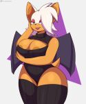 2024 anthro areola areola_slip bat bat_wings belly big_breasts biped bodysuit breast_grab breast_squish breasts cleavage cleavage_cutout clothed clothing curvy_figure cutout digital_media_(artwork) eyelashes eyeshadow female flyingtrace glistening glistening_body hand_on_breast hi_res holding_breast huge_breasts legwear leotard lidded_eyes lips looking_at_viewer makeup mammal membrane_(anatomy) membranous_wings multicolored_body nipple_outline nipple_slip nipples open_mouth orange_body orange_skin pose rouge_the_bat sega shaded shiny_eyelids signature simple_background skinsuit solo sonic_the_hedgehog_(series) squish standing sweater tail tan_areola tan_nipples teal_eyes text thick_thighs thigh_highs tight_clothing topwear turtleneck url voluptuous white_background wide_hips wings