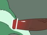 2d_animation anal anal_penetration animated anthro anus brown_body censored censored_anus censored_genitalia censored_penis duo fur genitals green_body green_fur grey_background lying male male/male manmosu_marimo on_back penetration penis simple_background tail vein veiny_penis