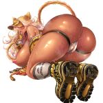absurd_res ahegao animal_humanoid areola big_breasts big_butt bikini blonde_hair blue_eyes bodily_fluids bra breasts briefs butt cat_humanoid clothing eden&#039;s_ritter_grenze felid felid_humanoid feline feline_humanoid fingerless_gloves footwear gloves grey_clothing grey_footwear grey_socks hair handwear hi_res huge_breasts humanoid looking_at_viewer looking_pleasured mammal mammal_humanoid meow_mao_(eden&#039;s_ritter_grenze) naglfar navel nipples red_scarf scarf shoes sneakers socks solo sweat swimwear tail tan_body tan_skin tongue tongue_out underwear visor yellow_tail