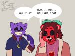 absurd_res anthro bear bobby_bearhug catnap_(poppy_playtime) catstrokes clothed clothing duo english_text female hi_res jewelry looking_at_another male mammal necklace open_mouth poppy_playtime smiling_critters speech_bubble text tongue