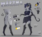 3_toes 5_fingers american_opossum anthro breasts clothing feet female fingers fur grey_background grey_body hi_res mammal marina_(vivzlover) marsupial model_sheet nails simple_background solo tail toes vivzlover yellow_eyes