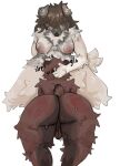 anthro areola balls bear big_areola big_butt bodily_fluids breasts brown_body brown_hair butt canid canine canis caucasian_mountain_dog clairemilk deep_throat domestic_dog dominant dominant_gynomorph dominant_intersex genitals gynomorph gynomorph/male gynomorph_penetrating gynomorph_penetrating_male hair hand_on_head hi_res intersex intersex/male intersex_penetrating intersex_penetrating_male livestock_guardian_dog looking_down male male_penetrated mammal molosser mountain_dog neck_tuft nipples onomatopoeia oral oral_penetration pastoral_dog penetration sex sound_effects spank_marks sweat text tuft vylka