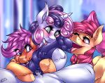  &lt;3 &lt;3_eyes 2018 absurd_res animal_genitalia animal_penis apple_bloom_(mlp) big-mac-115 cutie_mark_crusaders_(mlp) digital_media_(artwork) earth_pony equine equine_penis eyelashes faceless_male female feral friendship_is_magic group group_sex hair hair_bow hair_ribbon hi_res hooves horn horse licking male male/female mammal medial_ring multicolored_hair my_little_pony open_mouth oral penis penis_lick pony ribbons scootaloo_(mlp) sex sweetie_belle_(mlp) tongue tongue_out two_tone_hair unicorn vein 