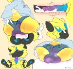  2018 adras ambiguous_gender anthro balls big_butt bulge butt clothed clothing digital_media_(artwork) facesitting hoodie human internal interspecies male male/ambiguous male_on_top mammal musk nintendo on_top penis pok&eacute;mon pok&eacute;mon_(species) pok&eacute;philia signature smothering tears_of_soy underwear video_games zeraora 