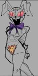 clothing costume female five_nights_at_freddy&#039;s genitals grey_background humanoid lagomorph long_ears mammal pubes pupils pussy red_eyes scottgames simple_background sinnerbuns slit_pupils vanny_(fnaf)
