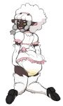 absurd_res accessory ageplay animal_humanoid anthro bodily_fluids bovid bovid_humanoid bow_ribbon caprine caprine_humanoid clothing dark_body dark_skin diaper diaper_under_clothing dress exposed_diaper eyewear female footwear frilly frilly_clothing frilly_dress fur generation_8_pokemon genital_fluids glasses hair_accessory hairband hi_res horn humanoid infantilism looking_at_viewer looking_back looking_relieved mammal mammal_humanoid nintendo object_in_mouth pacifier pacifier_in_mouth pokemon pokemon_(species) poofy_hair presenting presenting_diaper roleplay sheep sheep_humanoid shoes sitting sitting_on_diaper smushing solo touching_diaper urine wet_diaper wetting wetting_diaper white_body white_diaper white_fur white_wool wool_(fur) wooloo yellow_eyes zeelittleprince