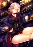  cleavage fate/grand_order jeanne_d&#039;arc jeanne_d&#039;arc_(alter)_(fate) silly smoking 