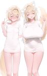  breast_envy fuwawa_abyssgard highres hololive mococo_abyssgard twins_(baby_girafarig) virtual_youtuber 