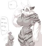  big_breasts breasts cat cat771115 feline female kurogin mammal muscular tiger tora_chitose 
