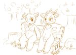  animal_crossing animal_genitalia antelope balls beau_(animal_crossing) breasts cervine deer fauna_(animal_crossing) female jakecat male mammal monochrome nintendo nude pussy sheath video_games 