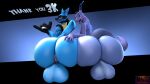 animal_genitalia animal_pussy anthro balls big_balls big_butt butt canine_genitalia canine_pussy dragon duo femboy generation_4_pokemon genitals hand_on_butt hand_spike hi_res intersex intersex/male j_kee kimbol_the_lucario knightsfm looking_back lucario male maleherm maleherm/male mythological_creature mythological_scalie mythology nintendo pokemon pokemon_(species) pussy scalie spikes spikes_(anatomy) tail tongue tongue_out