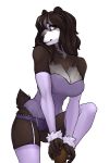  anthro bear breasts clothing corset female garter lingerie littlesheep looking_at_viewer mammal panda panties smile solo standing underwear wide_hips 