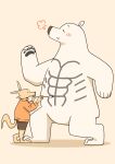 2024 5_fingers anthro bear biped blush bottomwear brush canid canine clothing duo eyes_closed fingers fox hi_res kemono mammal paintbrush panda_po paws polar_bear shorts simple_background ursine