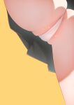  1girl absurdres ass cameltoe close-up commentary_request crotch crotch_focus from_below highres kojima_takeshi lower_body micro_panties original panties partially_visible_vulva pleated_skirt shiny_skin simple_background skirt solo underwear upskirt white_panties 