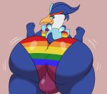  2024 absurd_res anthro beak bedroom_eyes big_butt blue_body blue_clothing blue_eyes blue_feathers blue_tail blue_tail_feathers blue_underwear bulge butt clothed clothing colossalstars digital_media_(artwork) feathers game_freak generation_9_pokemon green_clothing green_shirt green_tank_top green_topwear green_underwear half-closed_eyes hi_res lgbt_pride looking_back male motion_lines multicolored_body multicolored_clothing multicolored_feathers multicolored_shirt multicolored_tank_top multicolored_topwear multicolored_underwear narrowed_eyes nintendo orange_beak orange_clothing orange_shirt orange_tank_top orange_topwear orange_underwear pokemon pokemon_(species) presenting presenting_hindquarters pride_colors purple_clothing purple_underwear quaquaval rainbow_clothing rainbow_pride_colors rainbow_shirt rainbow_tank_top rainbow_topwear rainbow_underwear rear_view red_clothing red_shirt red_tank_top red_topwear red_underwear seductive shaking shaking_butt shirt six-stripe_rainbow_pride_colors solo super_gay tail tail_feathers tank_top thick_thighs topwear two_tone_body two_tone_feathers underwear white_body white_feathers yellow_clothing yellow_shirt yellow_tank_top yellow_topwear yellow_underwear 