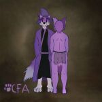  anthro butt cringefurryartist duo fur hi_res kanye_west magic_user male male/male purple_body purple_fur 