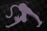  2023 all_fours anthro ass_up beat_banger breasts bunfan_games butt cathy_smith digital_media_(artwork) domestic_cat eyes_closed felid feline felis female female_anthro grey_body hi_res mammal mcjhones motion_lines nipples nude side_view simple_background solo stretching tail 