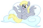  anus cloud derpy_hooves_(mlp) equid equine female friendship_is_magic genitals hasbro hi_res horse mammal my_little_pony mythological_creature mythological_equine mythology pegasus pinfeather pony pussy solo spread_legs spreading wings yellow_eyes 