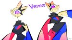 anthro bottomless canid canine cloak clothed clothing female fox hi_res l.s.cat mammal monster multicolored_body plushie purple_eyes seam_(sewing) shirt shirt_only solo stitch_(sewing) topwear topwear_only venera_(l.s.cat) 