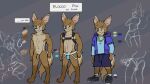  2024 absurd_res anthro bent_over brown_body brown_eyes brown_fur brown_penis canid canine chest_tuft clothed clothing colored erection fennec_fox footwear foreskin fox fur genitals harness hi_res jewelry jockstrap male mammal model_sheet multicolored_body necklace nude paws penis shoes sketch solo teagandraws true_fox tuft two_tone_body underwear 