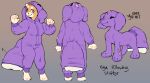  2023 :3 aj_ferret ambiguous_anthro ambiguous_feral ambiguous_gender animate_inanimate anthro biped blue_eyes canid clothing domestic_ferret duo eyes_closed feet female_(lore) feral flipside fur kigurumi mammal model_sheet multiple_images mustelid musteline onesie paws pillow pillowing purple_body quadruped solo star tan_body tan_fur transformation true_musteline weasel 