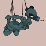  bdsm bea_(nitw) bondage bound breasts butt catfistingparty_(artist) cigarette colored feet female night_in_the_woods nipples rope rope_bondage simple_background solo 
