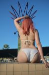  beach bikini breasts cosplay dead_or_alive honoka large_breasts long_hair photo pink_hair yoshinobi 